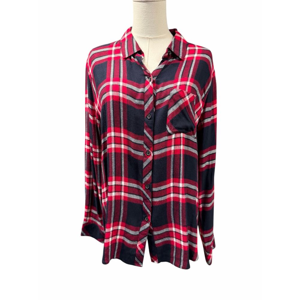 Rails Hunter Button Down Twilight Cherry White NWT - image 2